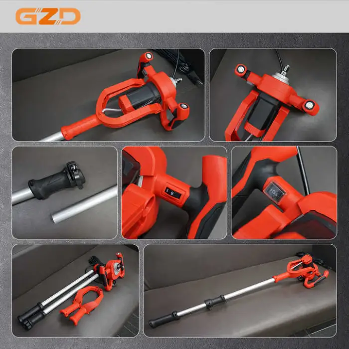 110v 220v 6800w 38cm Work Width Wall Cement Plastering Machine for Wall