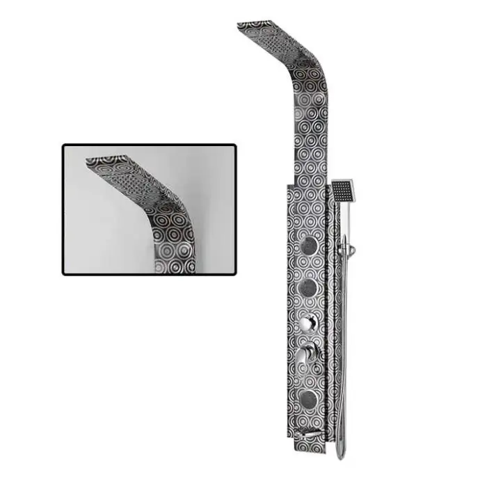 Modern Bathroom 304 Stainless Steel Wall Mounted Multifunctional Waterfall Smart Bath Set Shower Panel