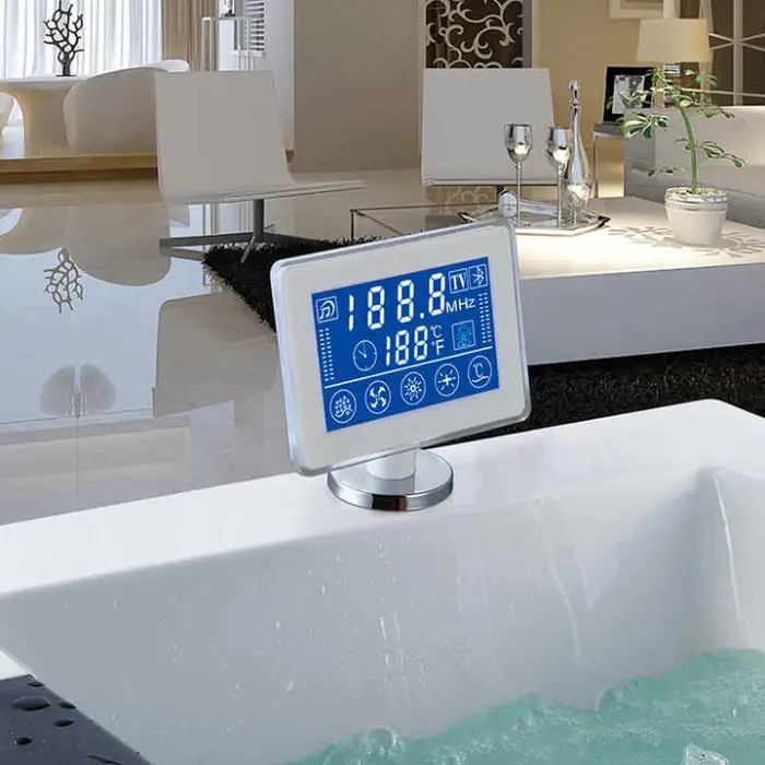 Bluetooth Underwater Light Waterfall Shower Constant Temperature BP-12 Massage Bathtub Touch Screen Controller TV Panel Box