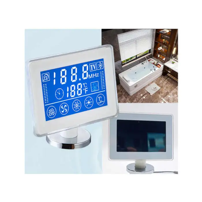 Bluetooth Underwater Light Waterfall Shower Constant Temperature BP-12 Massage Bathtub Touch Screen Controller TV Panel Box
