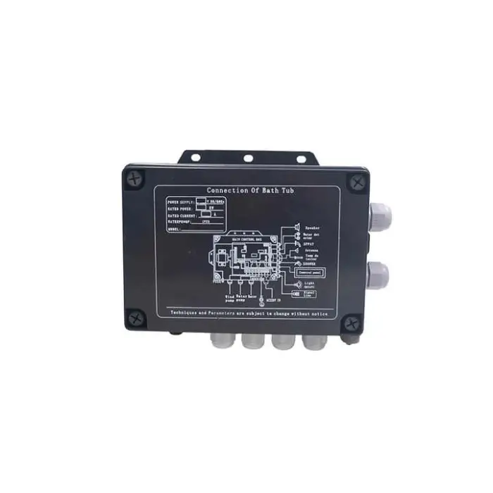 Bluetooth Underwater Light Waterfall Shower Constant Temperature BP-12 Massage Bathtub Touch Screen Controller TV Panel Box