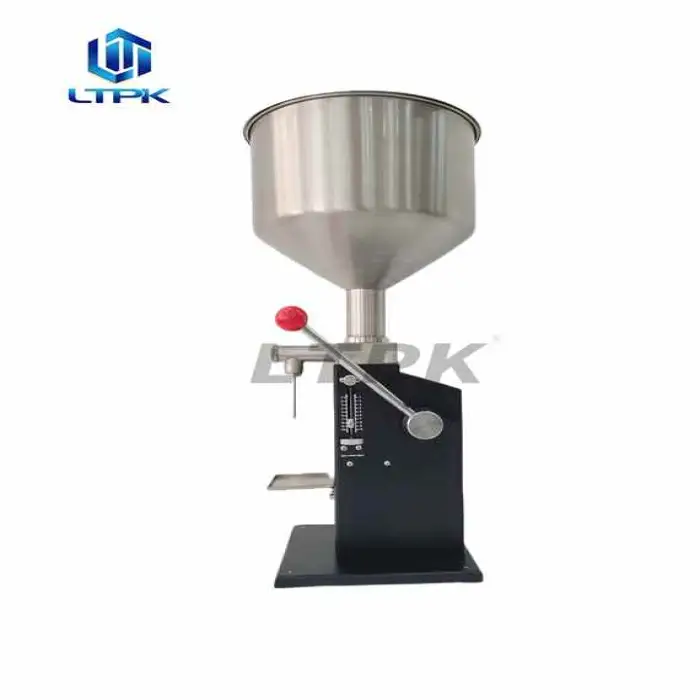 LT-A03 Manual Hand Operated Quantitative Cosmetic Honey Sauce Cream Jam Dispenser Jar Bottle Paste Small Scale Filling Machine