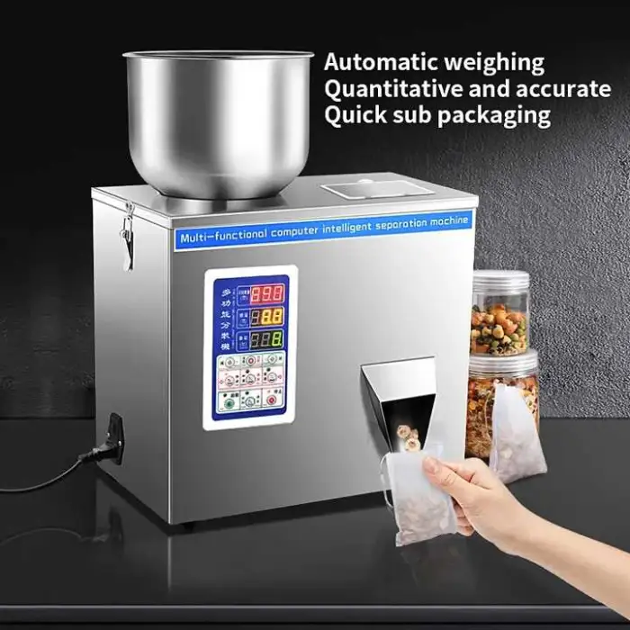 1g-100g Powder Filling Machine Automatic Bottle Bag Powder Filler Particle Weighing Filling Machine for Coffee Bean Powder