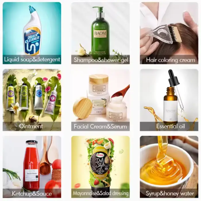 Manual Lotion Bottle Cosmetic Filler Shampoo Cream Honey Piston Paste Detergent Liquid Filling Machine