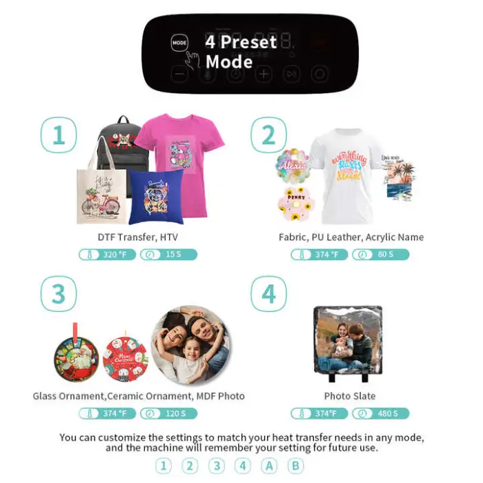 Automatic T Shirt Clothes Transfer Printing Sublimation Auto Open Heat Press Machine