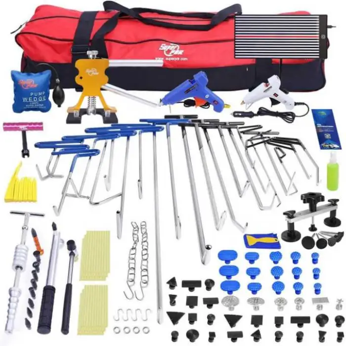 Professional PDR Tools Dent Puller Glue Gun Pulling Bridge Line Board Pump Wedge Hook Push Rods Car Dents Removal for Automotive