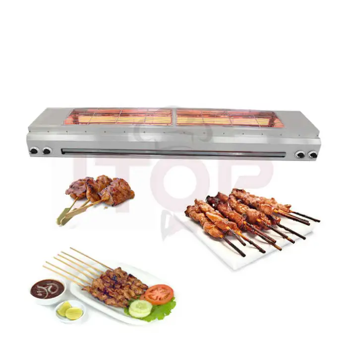 Automatically Rotating Korean Bbq Grill Table Infrared Non-Stick Bbq Steak Grill Electric Kebab Oven