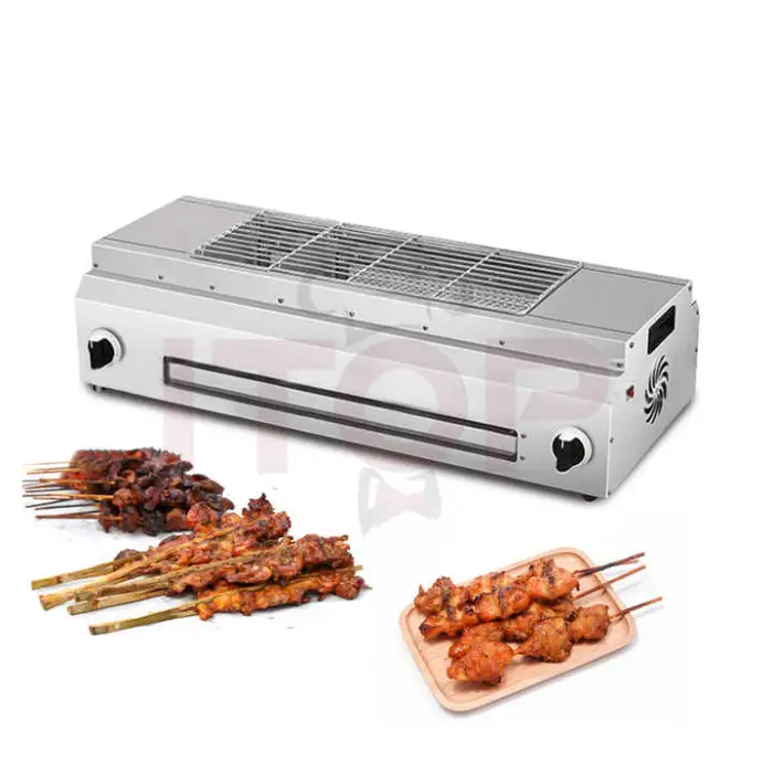 Automatically Rotating Korean Bbq Grill Table Infrared Non-Stick Bbq Steak Grill Electric Kebab Oven