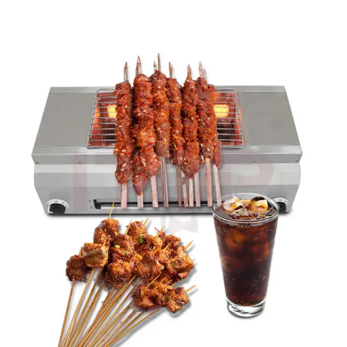 Automatically Rotating Korean Bbq Grill Table Infrared Non-Stick Bbq Steak Grill Electric Kebab Oven