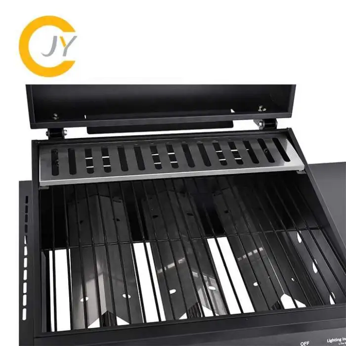 Portable 3 Burner Propane BBQ Barbecue Gas Grills for Garden Kitchen Stainless Steel Gas Grill With Side Table