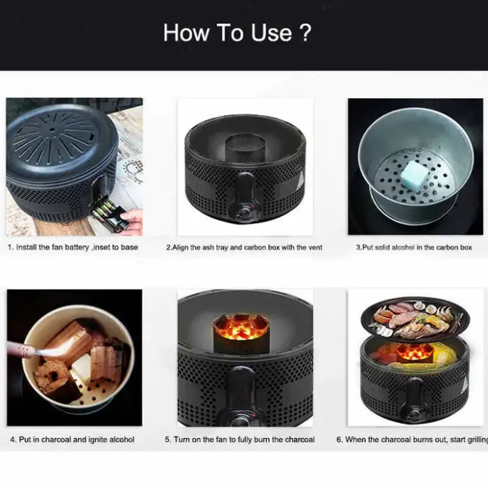 The  Multicolor Outdoor Indoor Stainless Garden Outdoor Smokeless Portable Barbeque Table Charcoal Mini Korean Bbq Grill