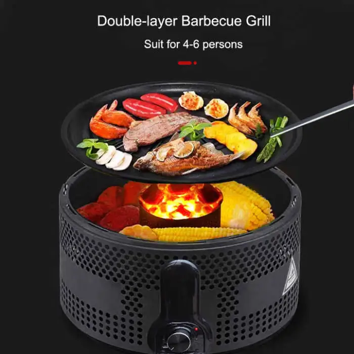 The  Multicolor Outdoor Indoor Stainless Garden Outdoor Smokeless Portable Barbeque Table Charcoal Mini Korean Bbq Grill