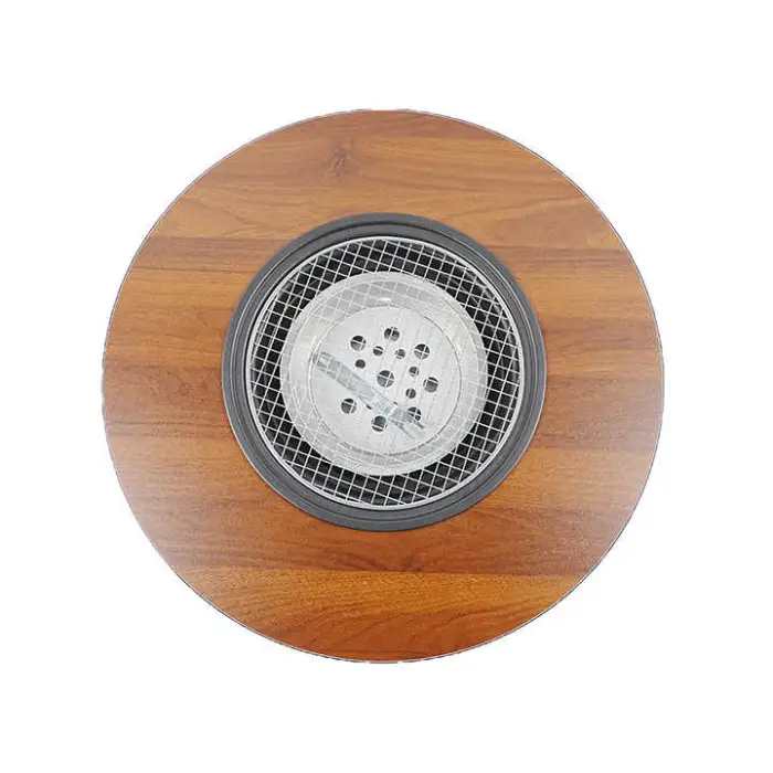 Outdoor Charcoal Stove Grill Foldable Tea Table for Patio Fire Basin Home Cooking Barbecue Table Around the Stove