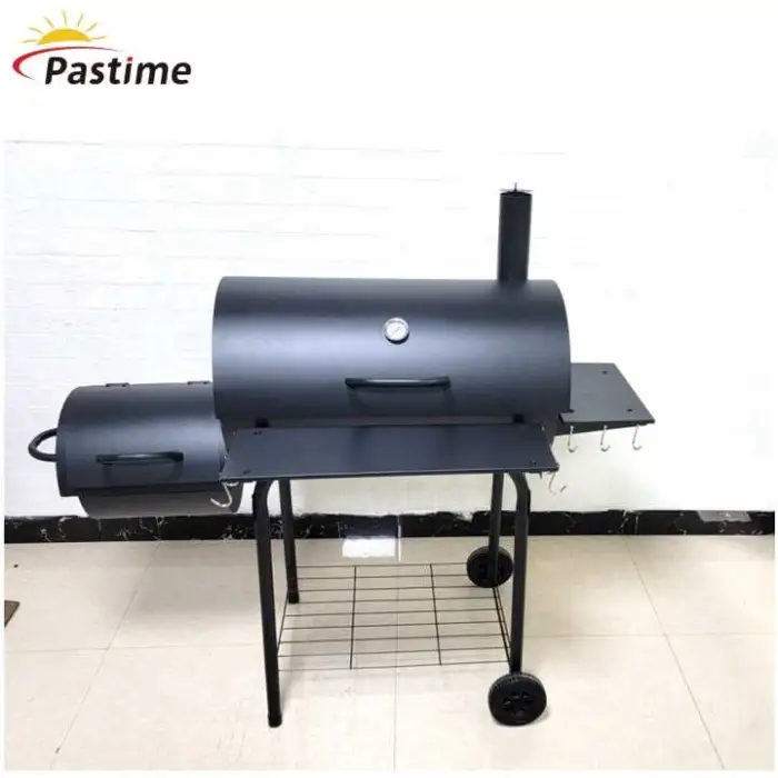 Stainless Steel Offset Barbecue Grills With Side Table