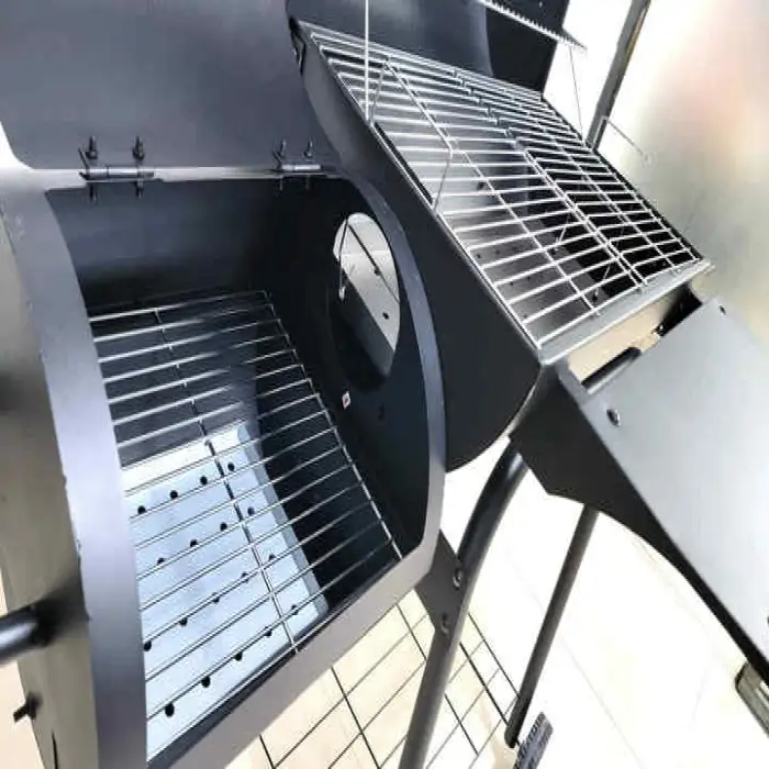 Stainless Steel Offset Barbecue Grills With Side Table