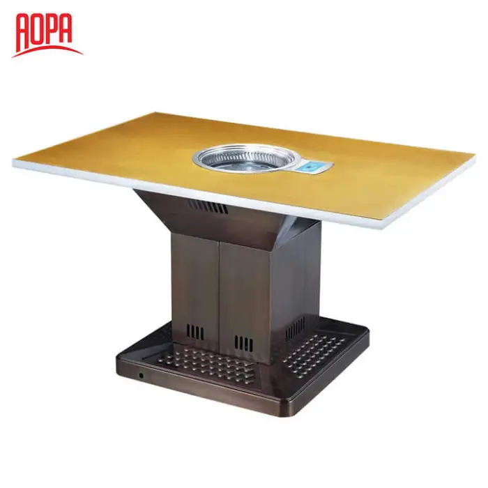 Smokeless Electric Korean BBQ Grill Restaurant Table