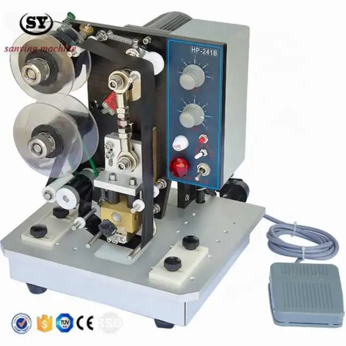 HP-241B Packaging  Ribbon Embossed  Stamp Expiry Date Batch Coding Machine