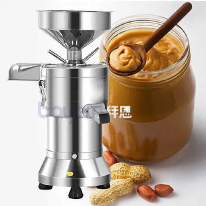 Sauce Vertical Nut Butter Bean Sesame Groundnut Pistachio Peanut Paste Maker Peanut Butter Making Machine Supermarket