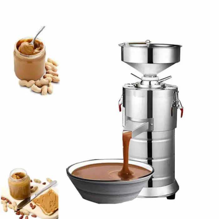 Vertical Stainless Steel 15kg/h Peanut Butter Machine Grinder Small Scale Sesame Peanut Butter Making Machine