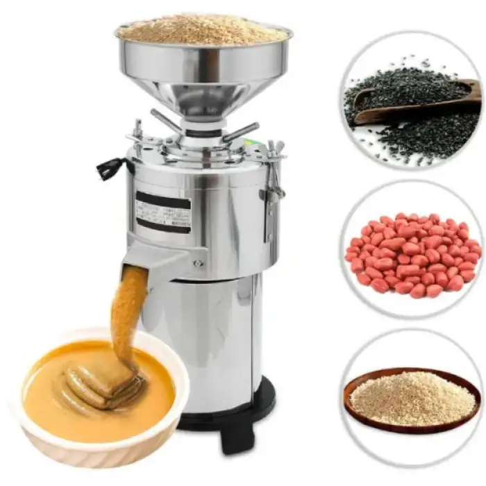 Easy Operate Roasted Peanut Pistachio Colloid Mill for Making Coconut Butter Household Peanut Butter Machine