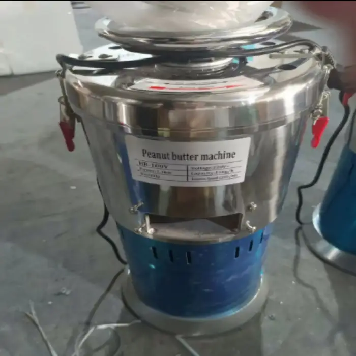 Easy Operate Roasted Peanut Pistachio Colloid Mill for Making Coconut Butter Household Peanut Butter Machine