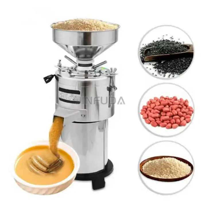 Peanut Butter Groundnut Paste Tahini Making Machine Nut Grinding Machine