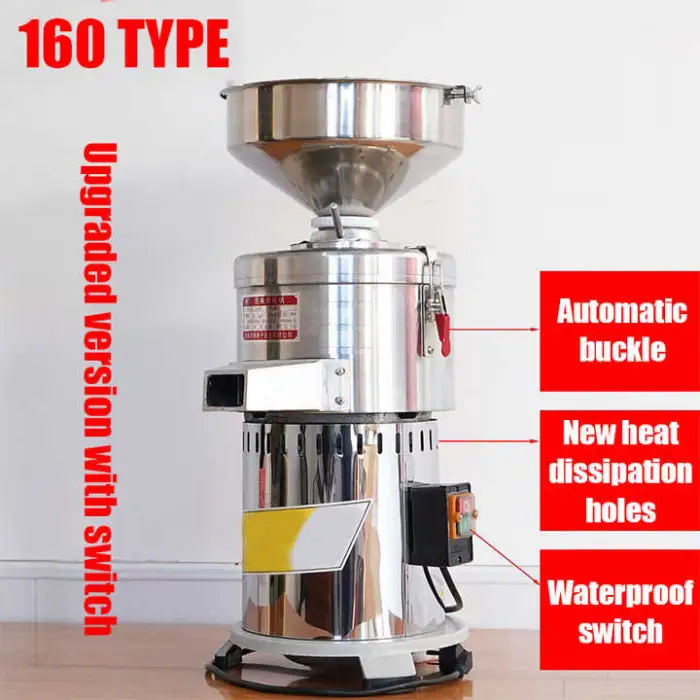 Home Use Dry and Wet Grain Grinder 160 Type Peanut Butter Machine Small Peanut Butter Making Machine