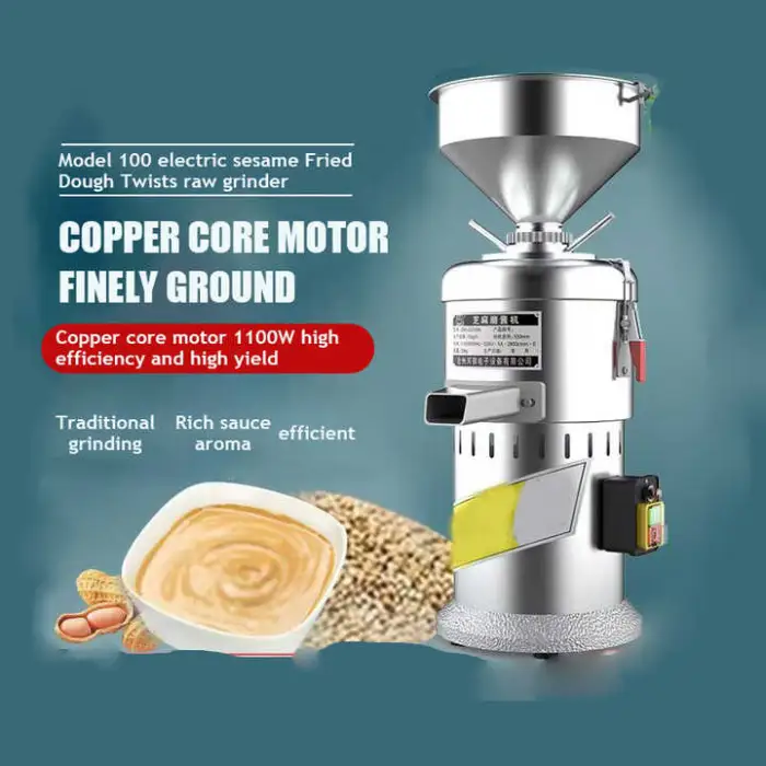 Home Use Dry and Wet Grain Grinder 160 Type Peanut Butter Machine Small Peanut Butter Making Machine