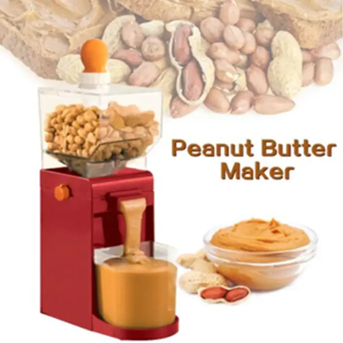 Tabletop Peanut Grinding Machine Nut Grinder Commercial Small Peanut Butter Machine Tahini Making Machine Make