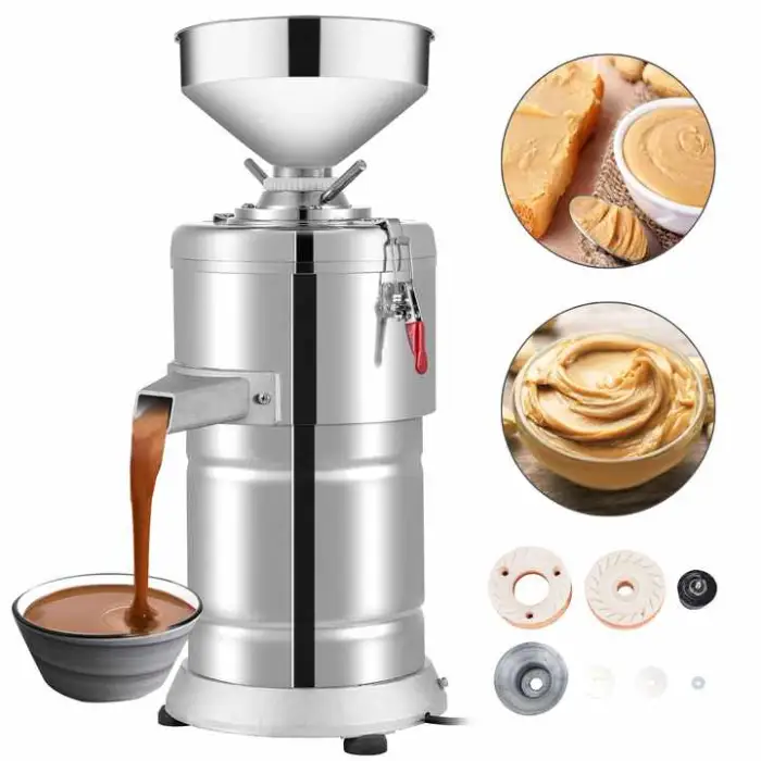 2021 Large Capacity Cashew Nuts Butter Machine Industrial Automatic Peanut Butter Grinder Almond Butter Maker Machine
