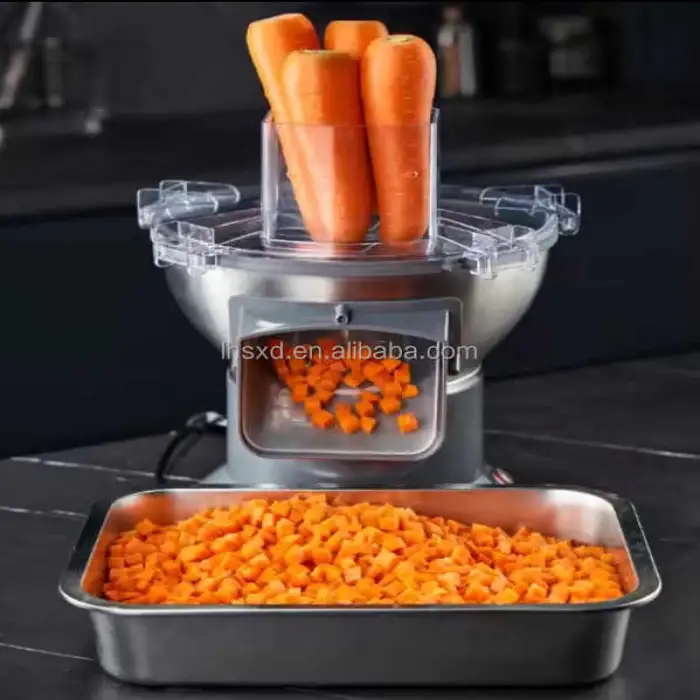 Catering Stores, Kindergartens, and Canteens Use Vegetable Dice, Slicing, and Shredding Machines