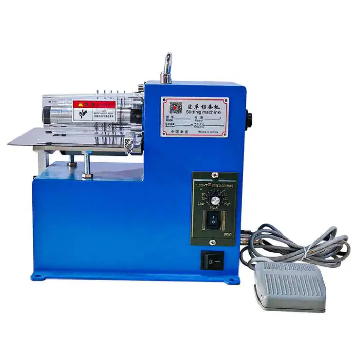 Automatic Leather Cutting Machine for Shoe Leather Belt Splitting & Strip Production