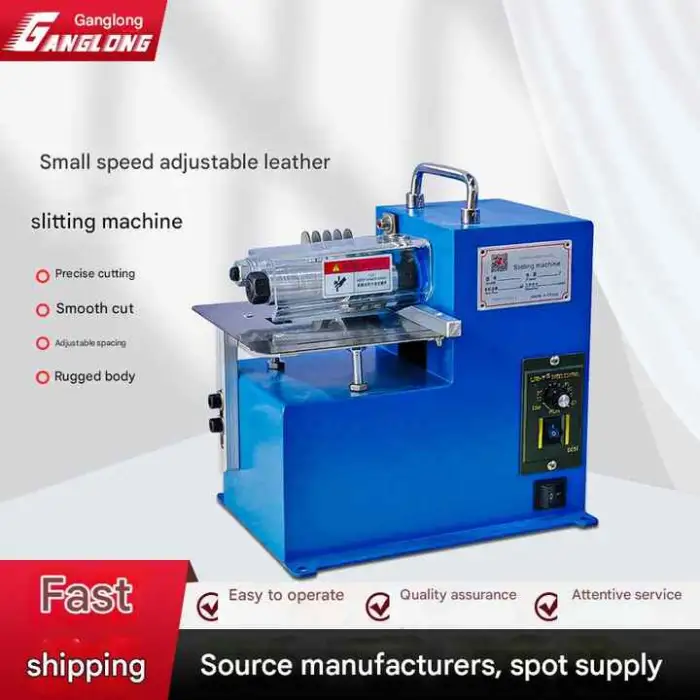 Automatic Leather Cutting Machine for Shoe Leather Belt Splitting & Strip Production