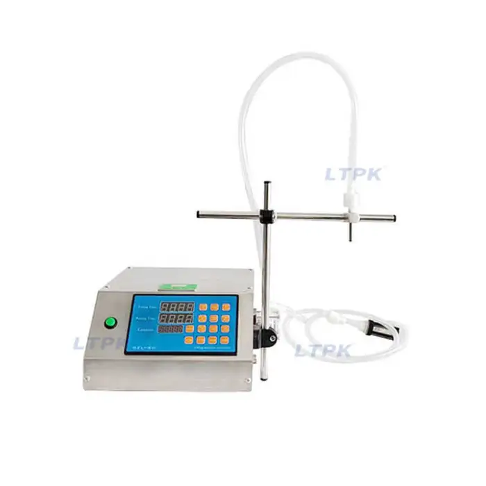 LT-PP50 Single Head 650ml Peristaltic Pump Filling Machine Small Electric 1 Nozzle Milk Oil Perfume Acetone Makeup Pack Machine