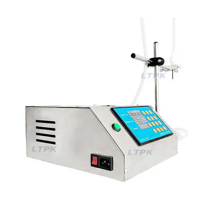 LT-PP50 Single Head 650ml Peristaltic Pump Filling Machine Small Electric 1 Nozzle Milk Oil Perfume Acetone Makeup Pack Machine