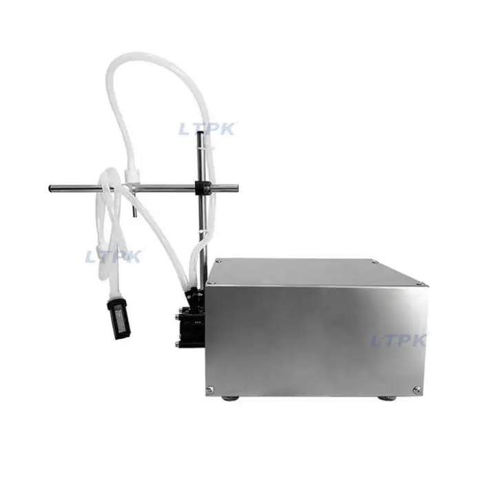 LT-PP50 Single Head 650ml Peristaltic Pump Filling Machine Small Electric 1 Nozzle Milk Oil Perfume Acetone Makeup Pack Machine