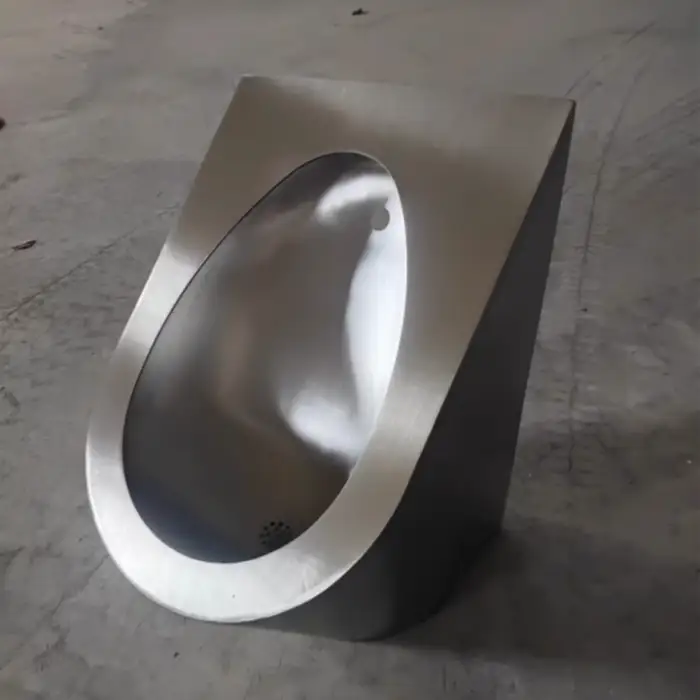 Black 304 Stainless Steel Urinal Commercial Men Adult Urinal Bathroom Sensor Toilet Male Sanitary Ware Pub Toilet Brushed Gold