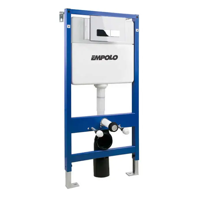 Wall Hung Wc Toilet Flush System Press Button Flush Plate Quiet Concealed Cistern Built-in Toilet Hidden Water tank