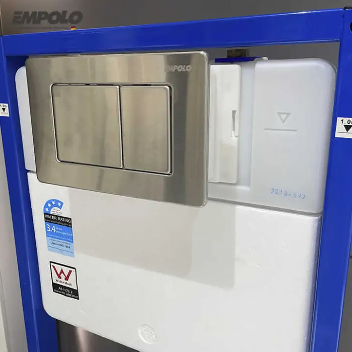 Wall Hung Wc Toilet Flush System Press Button Flush Plate Quiet Concealed Cistern Built-in Toilet Hidden Water tank