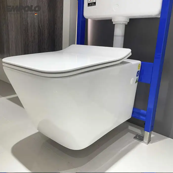 Wall Hung Wc Toilet Flush System Press Button Flush Plate Quiet Concealed Cistern Built-in Toilet Hidden Water tank