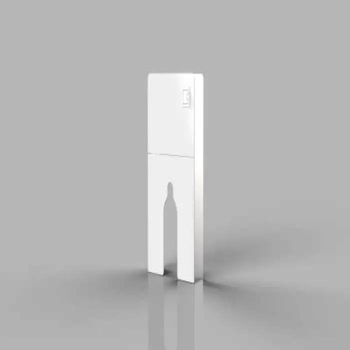 OEM Modern Bathroom Wall Mounted Tempering Glass Low Penumatic Cabinet Cistern Flushing Tank Two Piece Design