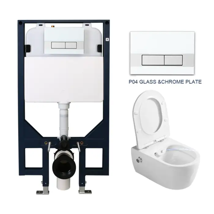 Durable Dual Flush Wall Hung Toilet Use HDPE Bathroom Built-in Cistern Water tank Concealed Toilet Cistern