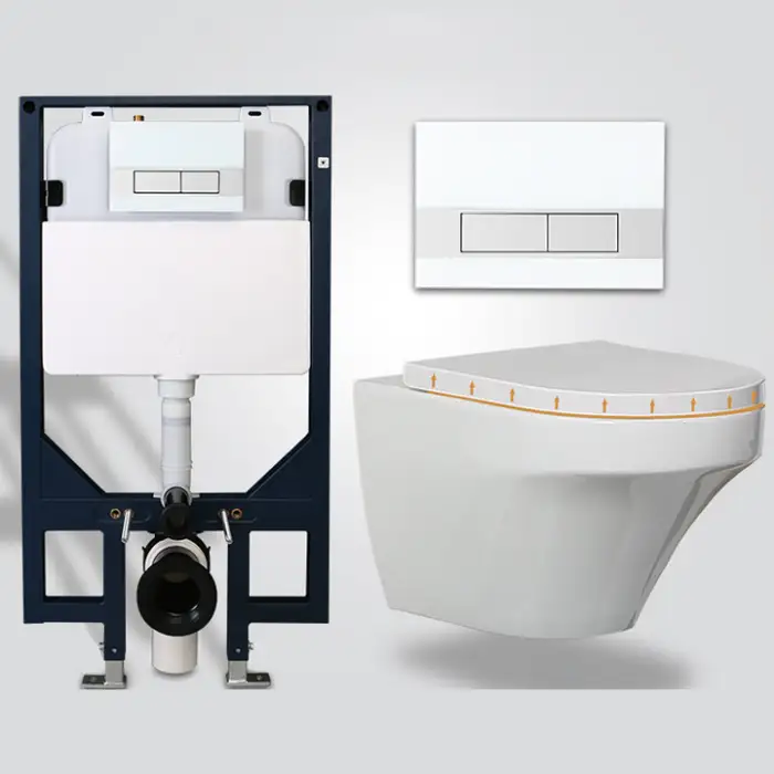 Durable Dual Flush Wall Hung Toilet Use HDPE Bathroom Built-in Cistern Water tank Concealed Toilet Cistern