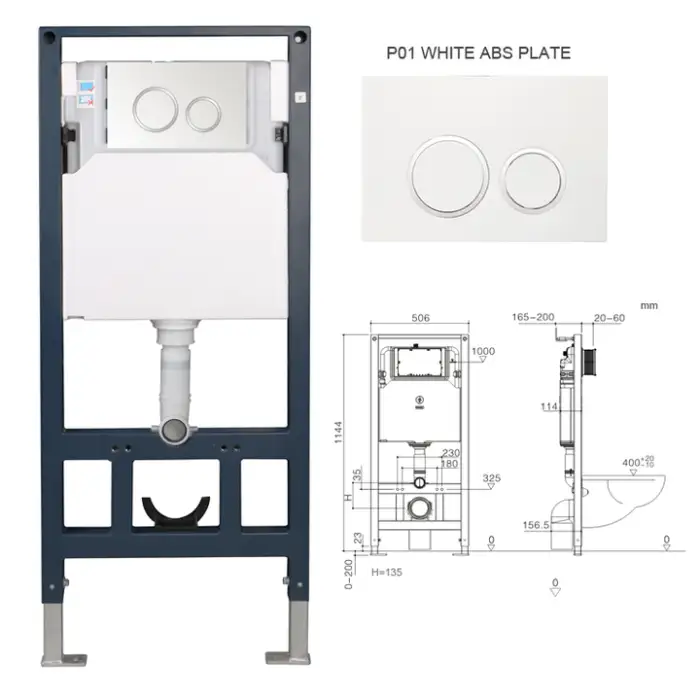 Wc Inwall Toilet Wall Mounted Concealed Flushing Toilet Tanks