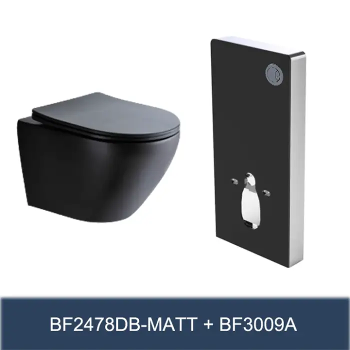 Universal Dual Flush CE Glass Concealed Toilet Cistern Water tank for Wall Hung Toilet