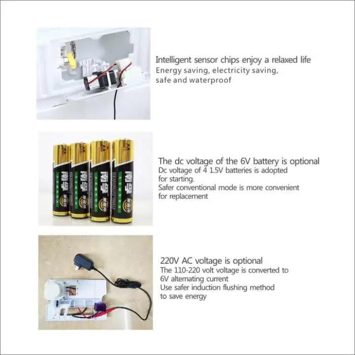 Modern Gold Flush Plate Large Flush tank Smart Sensor Cistern