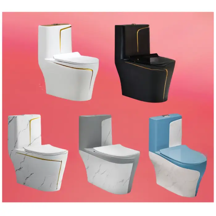 Bathroom Sinks with Toilet Set and Bath Tub Wc Ceramic One-piece Toilet Bathroom Toilet Bowl with Sink Set Set