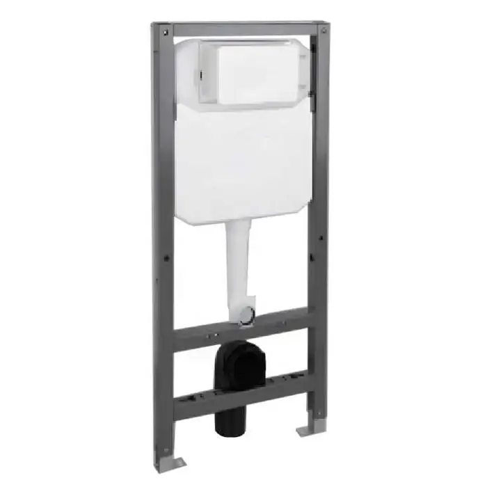 Modern Design Wall Hung Ceramic Toilet Concealed In-Wall Dual Push Button Dual Flush Plate