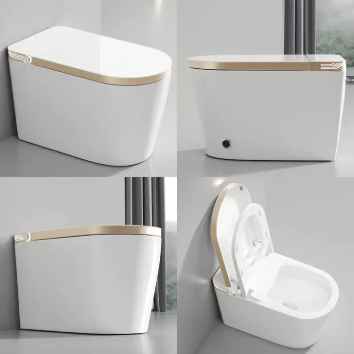 Chaozhou  Bathroom Sanitary Ware U Shape Automatic Sensor Smart Toilet