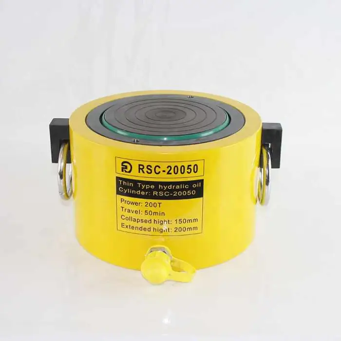 200t RSC-20050 Heavy Duty Short Type Single Acting Oil Seal Hollow Bottle Truck Hydraulic Cylinder Jack for Engineering
